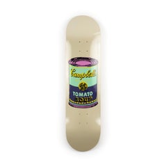 ANDY WARHOL - COLORED CAMPBELL'S SOUP EGGPLANT Skate Deck Pop Art Modern Design