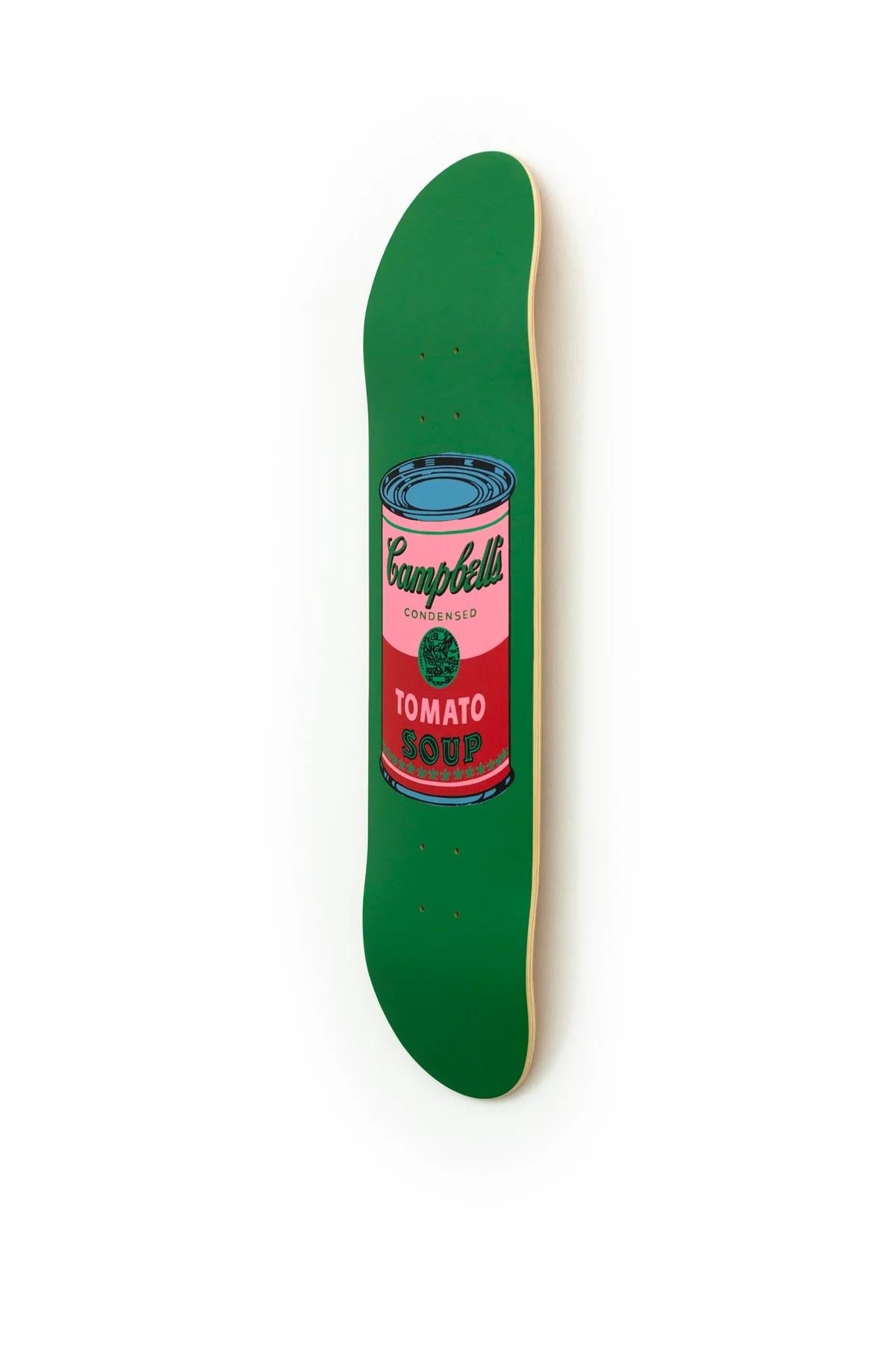 ANDY WARHOL - COLORED CAMPBELL'S SOUP BLOOD Skate Deck Pop Art Modern Design For Sale 1