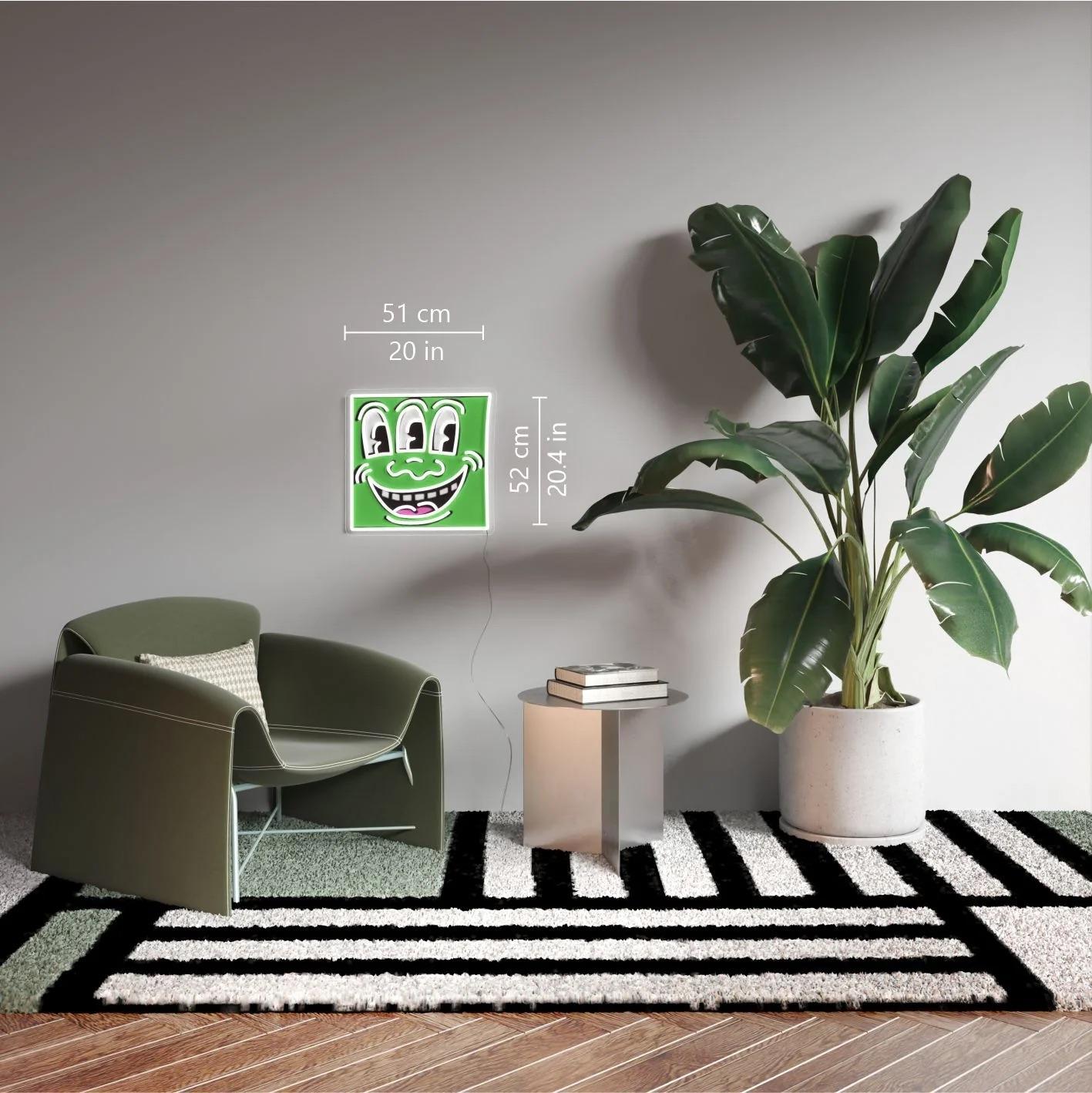 KEITH HARING - Triple Eyes YP x Keith Haring Design Neonlampe. Pop Art Urban im Angebot 4