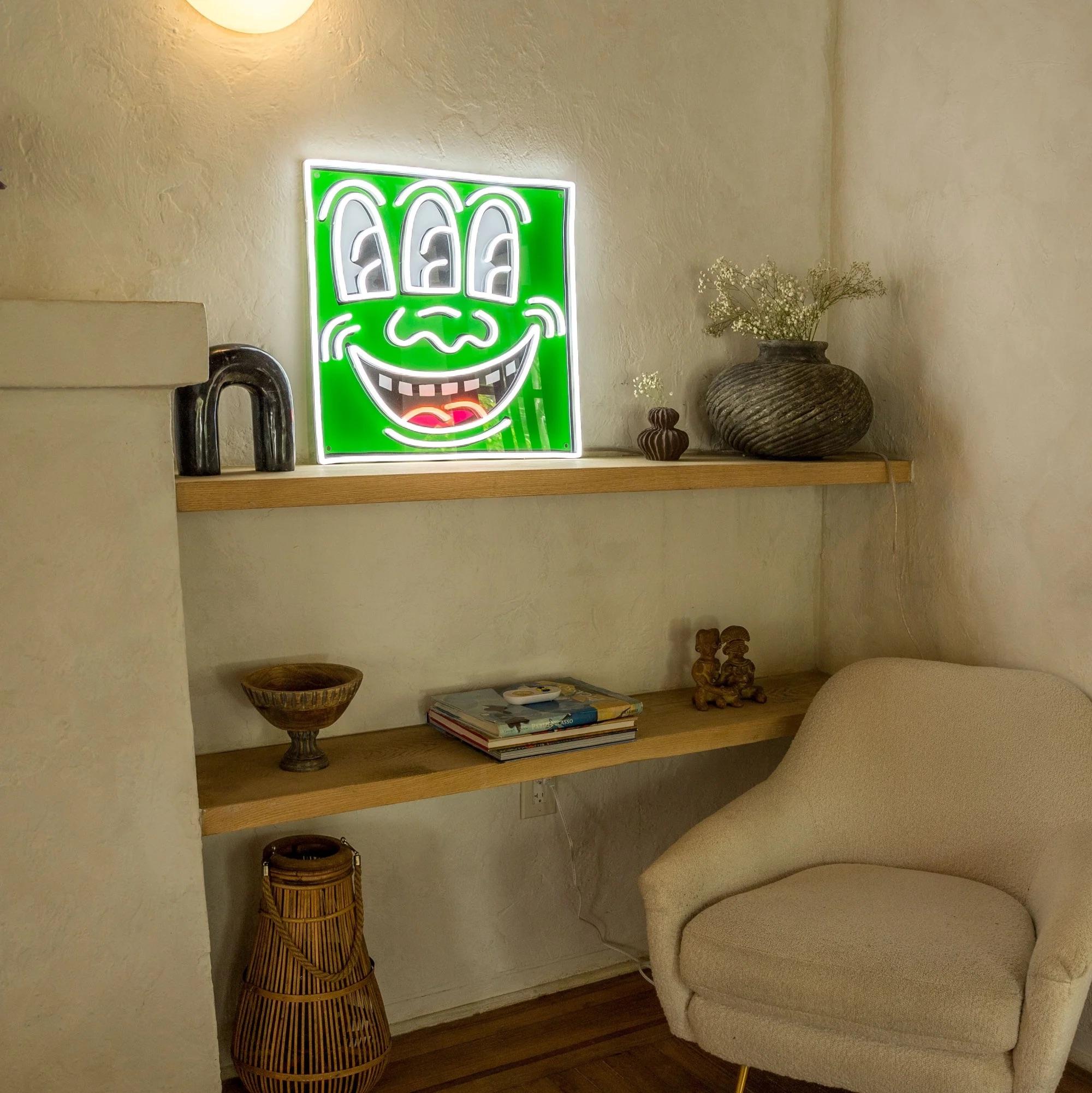 KEITH HARING - Triple Eyes YP x Keith Haring Design Neonlampe. Pop Art Urban im Angebot 2