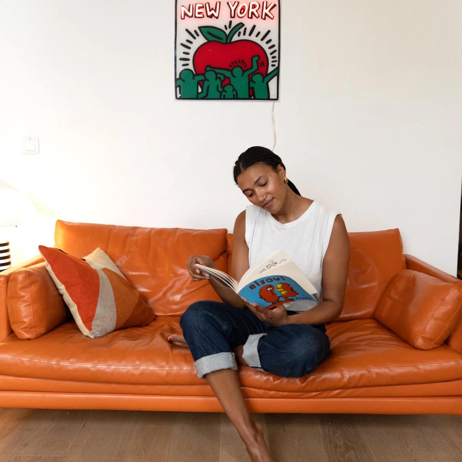 KEITH HARING - New York YP x Keith Haring Design Lampada LED al neon. Pop Art in vendita 5