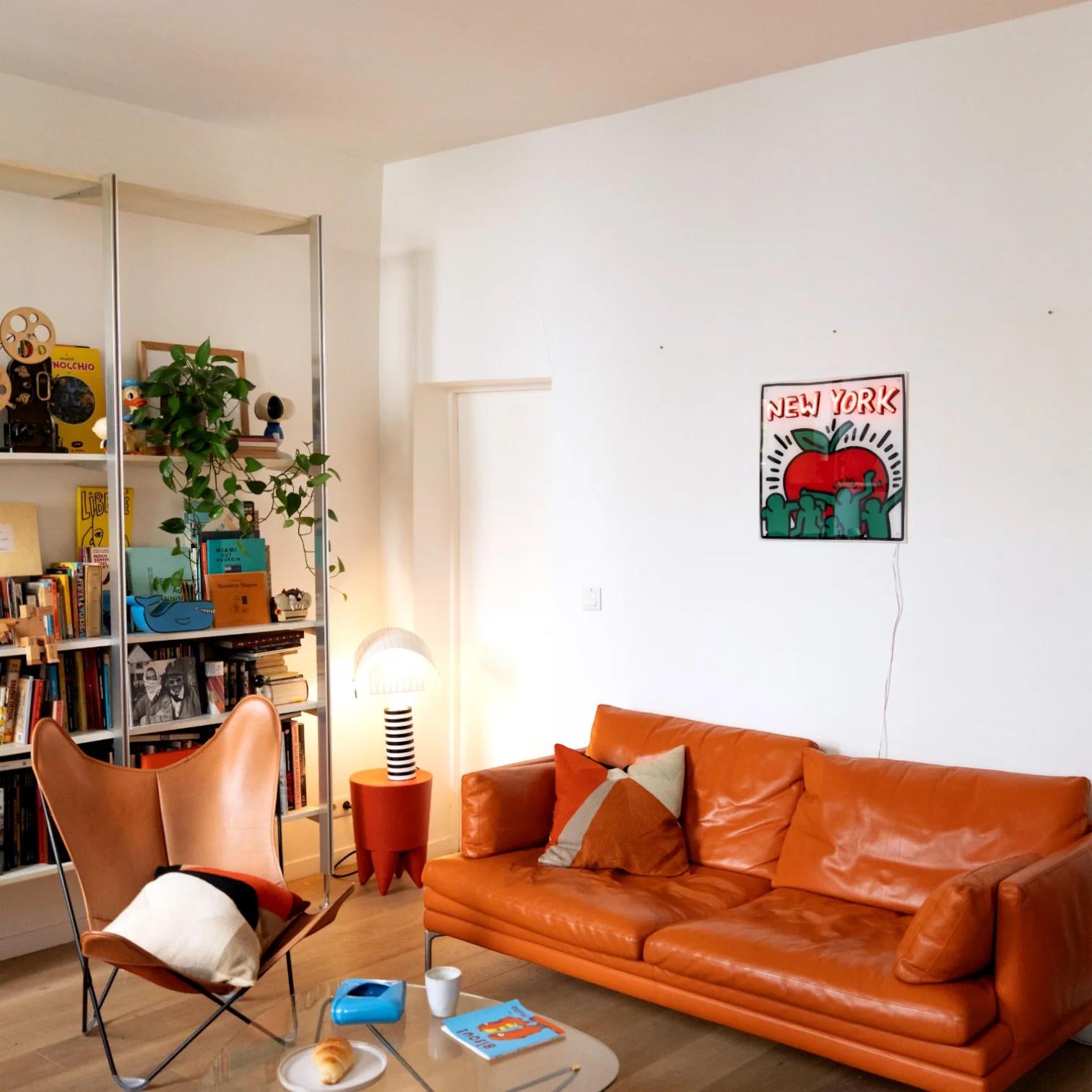 KEITH HARING - New York YP x Keith Haring Design Lampada LED al neon. Pop Art in vendita 6