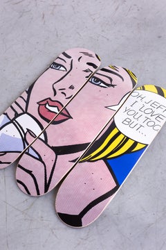 ROY LICHTENSTEIN - OH, JEFF... I LOVE YOU, TOO... BUT Skate Decks Pop Art Design