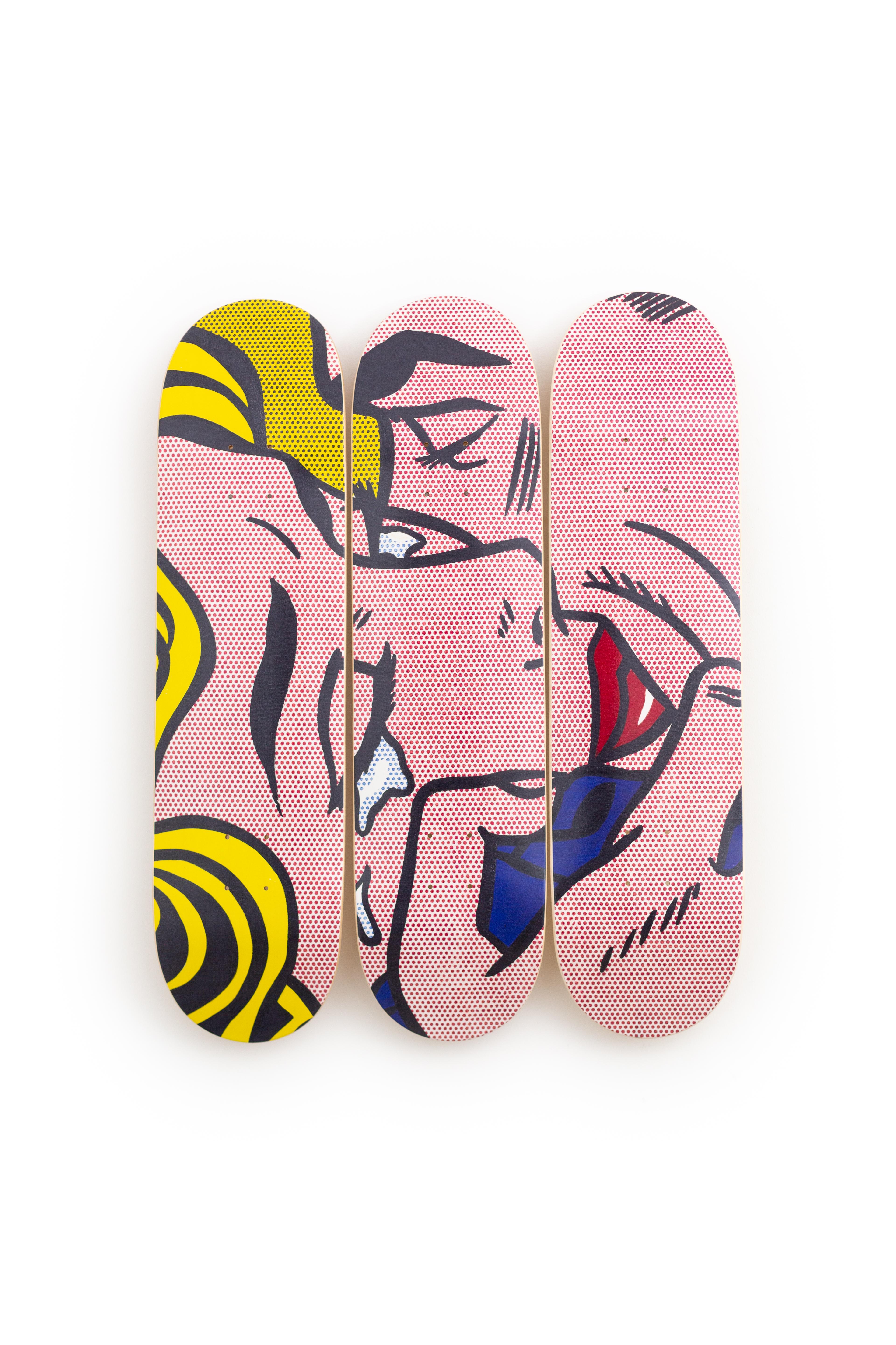 ROY LICHTENSTEIN - KISS V Skate Decks Pop Art Design Modern