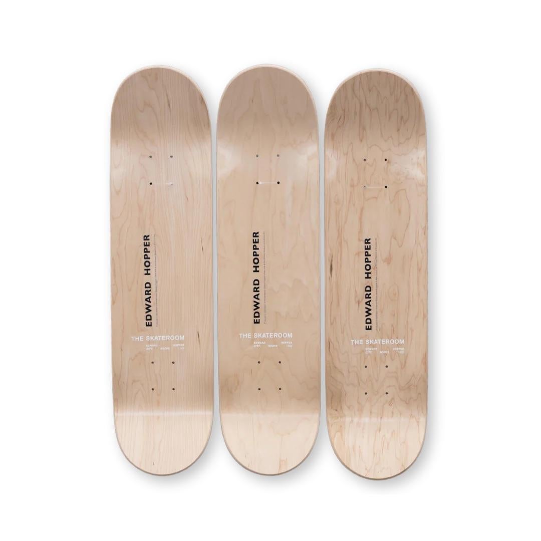 EDWARD HOPPER - CITY ROOFS Skate Deck Modern Design Pop - Expressionniste Art par Edward Hopper