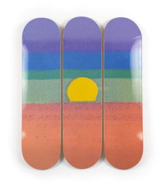 ANDY WARHOL SUNSET (ORANGE) Skate Deck Pop Art Modern Design