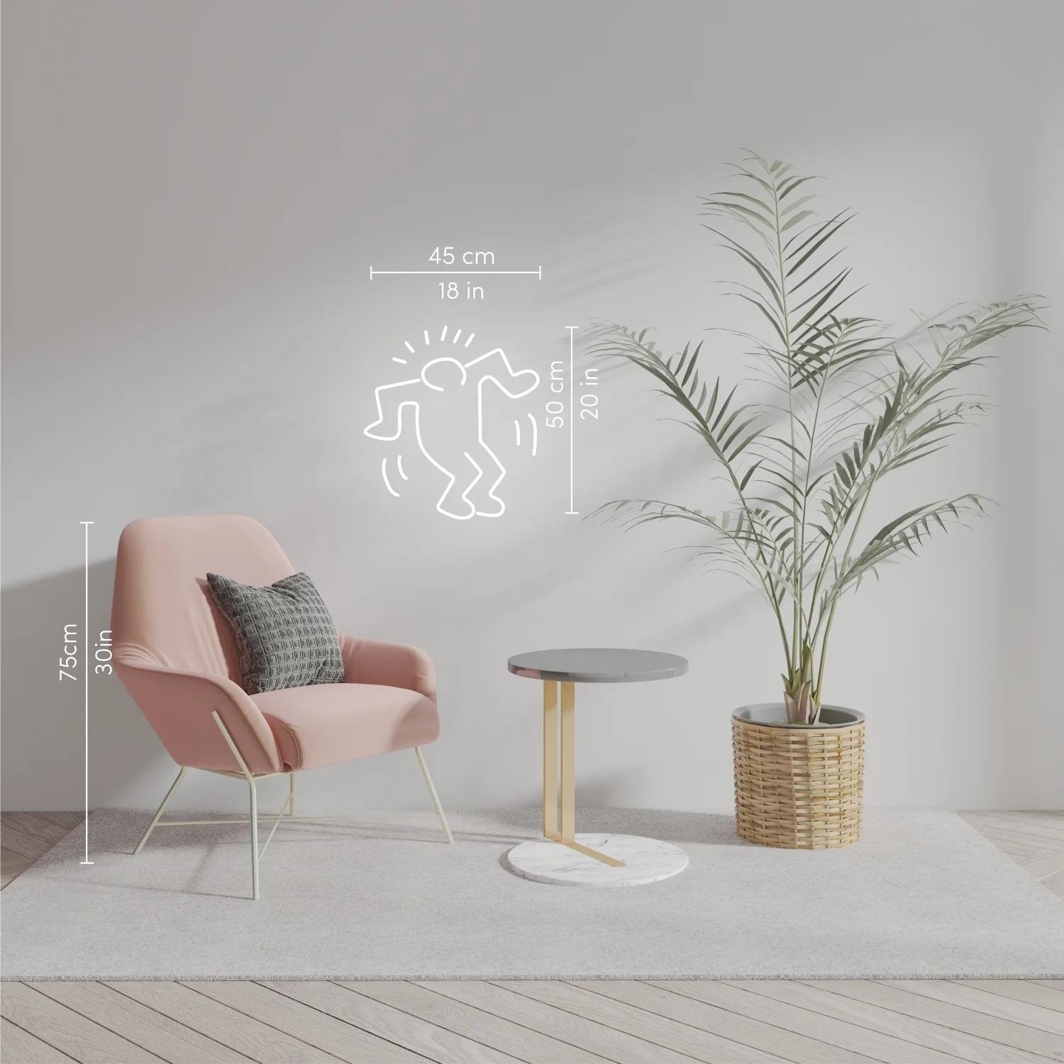 KEITH HARING - DANCING MAN YP x Keith Haring Design Neonlampe. Pop Art Urban NYC im Angebot 3