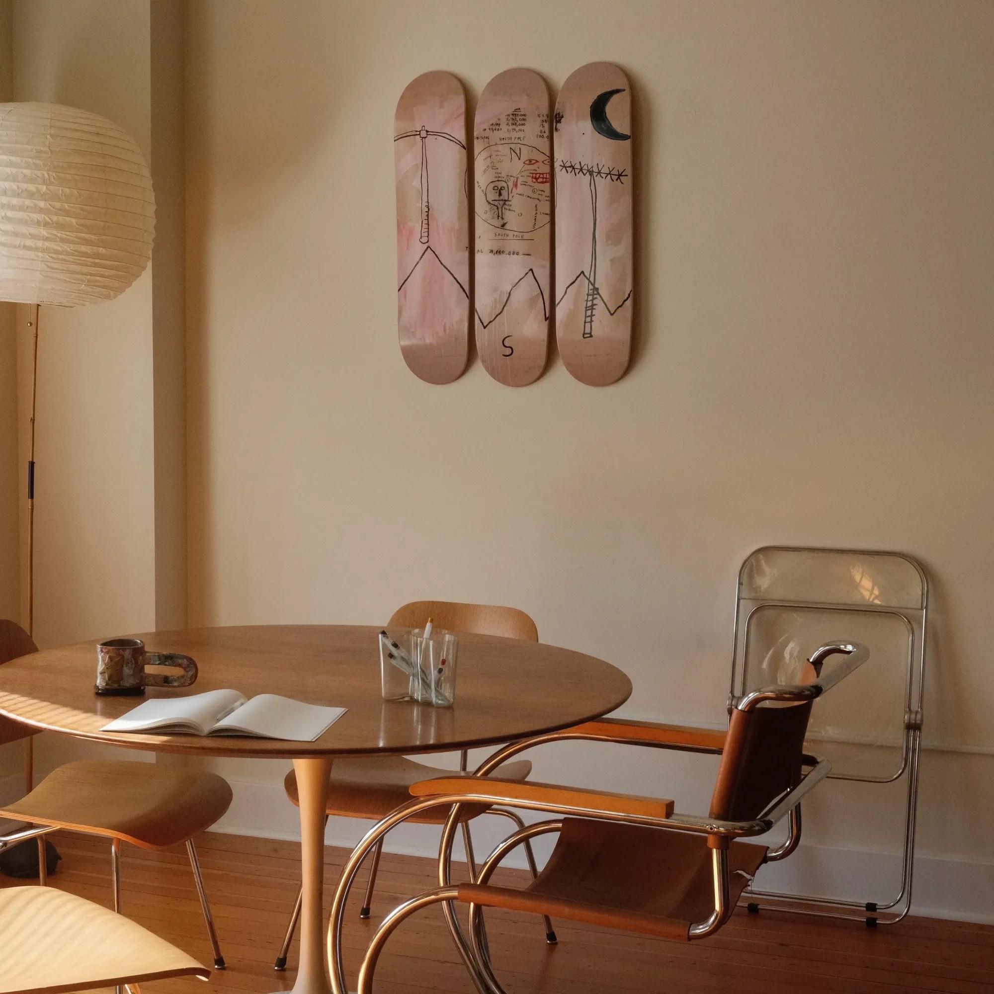 JEAN-MICHEL BASQUIAT - Les deux Polonais. Skate Decks Pop Urban Art Design en vente 2