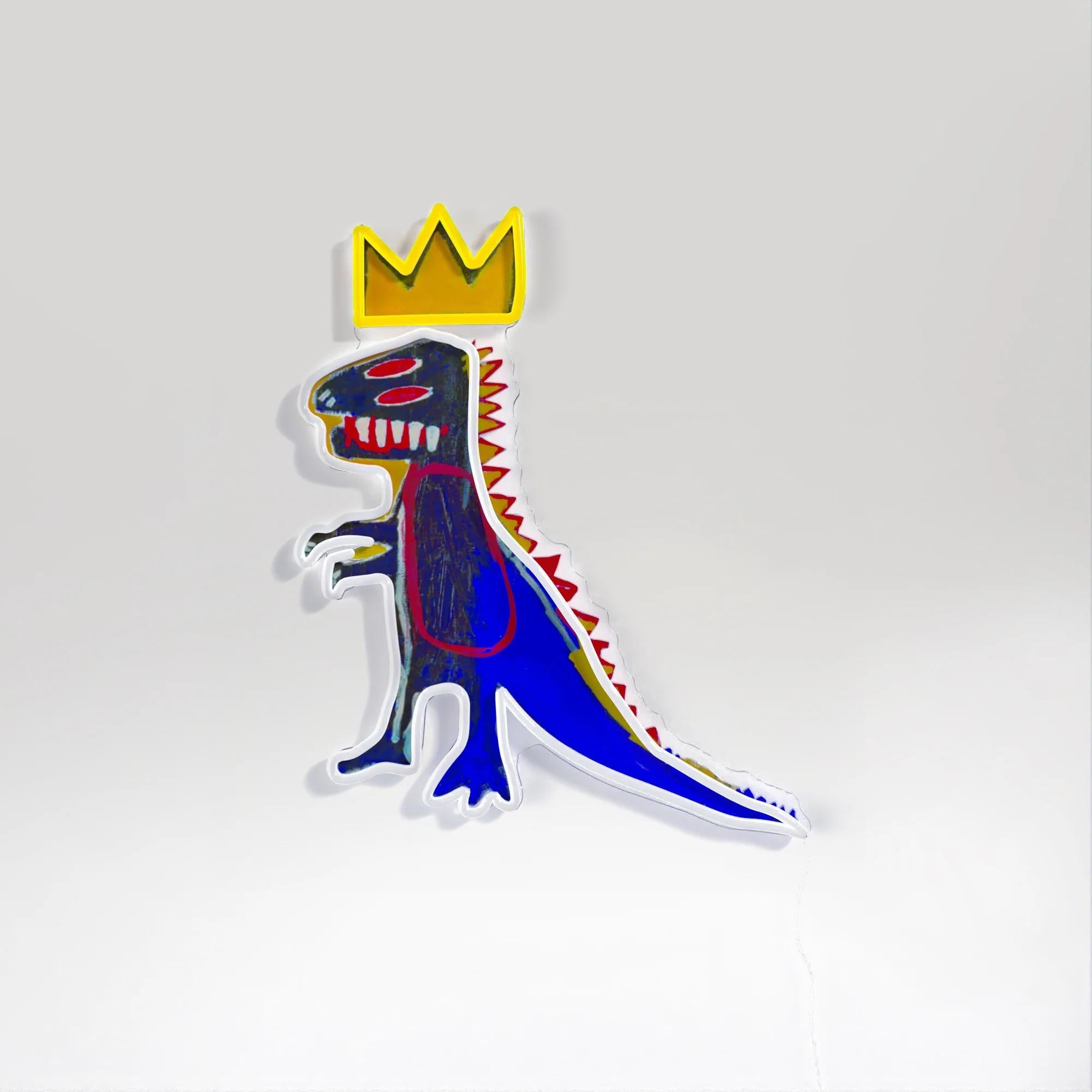 Jean-Michel BASQUIAT - PEZ Dispenser YP x JM Basquiat Design Neon LED Lamp - Art by Jean-Michel Basquiat