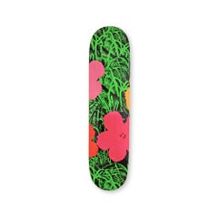ANDY WARHOL - FLOWERS (MORNING) Skate Deck Pop Art Modern Design