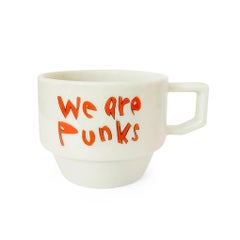 YOSHITOMO NARA - Taza WE ARE PUNKS (Pequeña) Diseño arte pop moderno urbano Japón