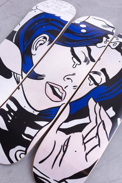ROY LICHTENSTEIN - DROWNING GIRL, 1963 Skate Decks Pop Art Design