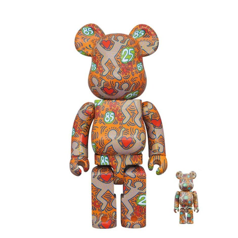 BEARBRICK HARING SPECIAL 400% and 100% Medicom Toy Japan Vinyl