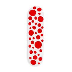 DOTS OBSESSION: Red Big Dots, Skate deck Yellow Conceptualism Pop Art Modern