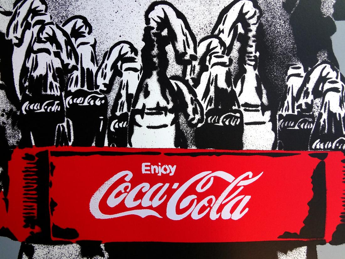 ICY AND SOT: Molotov - Screen print hand signed, numbered Street art, Graffiti - Print by Icy and Sot