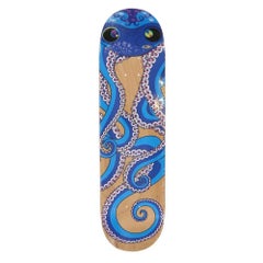 TAKASHI MURAKAMI: Octopus Eats Its Own Leg (Blue) Skateboard, Superflat, Pop Art