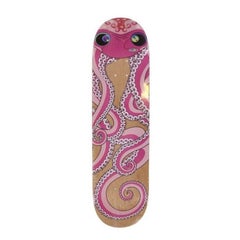 TAKASHI MURAKAMI: Octopus Eats Its Own Leg (Pink) Skateboard, Superflat, Pop Art