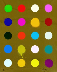 BEEJOIR: Imodium 20 (Gold). Limited ed. screen print. Conceptualism, Street Art