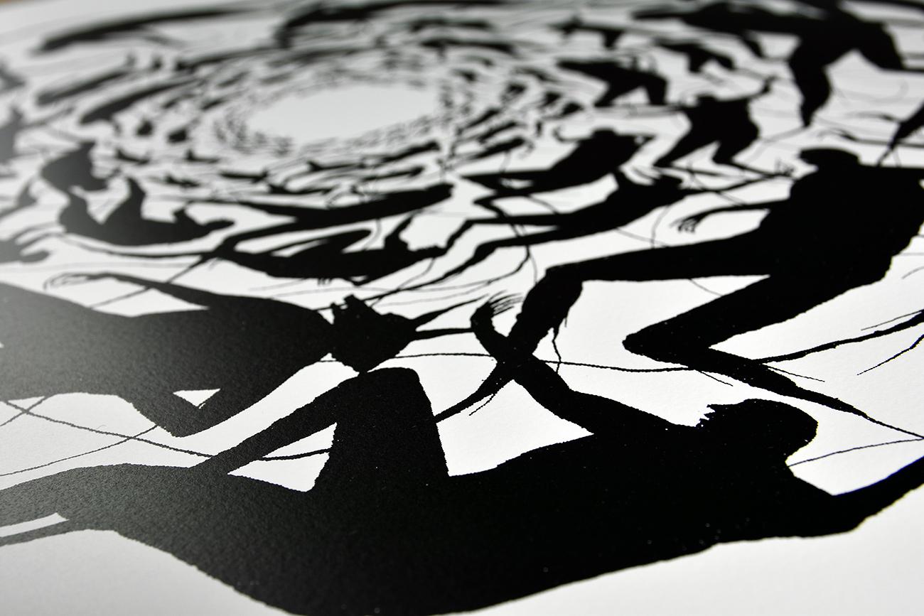 DAVID DE LA MANO: Vortex. Siebdruck in limitierter Auflage. Street Art:: urbane Kunst (Streetart), Print, von David de la Mano