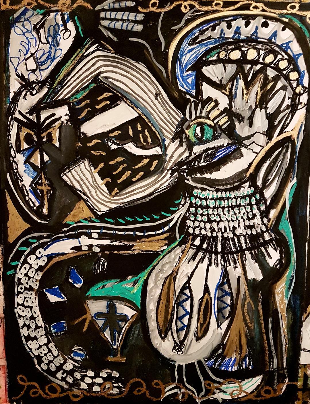 Il grido della notte - Timothy Archer, 21° secolo, Disegno figurativo contemporaneo