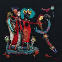 Creatures of the mined lands Barbara d'Antuono 21st Century textile outsider art