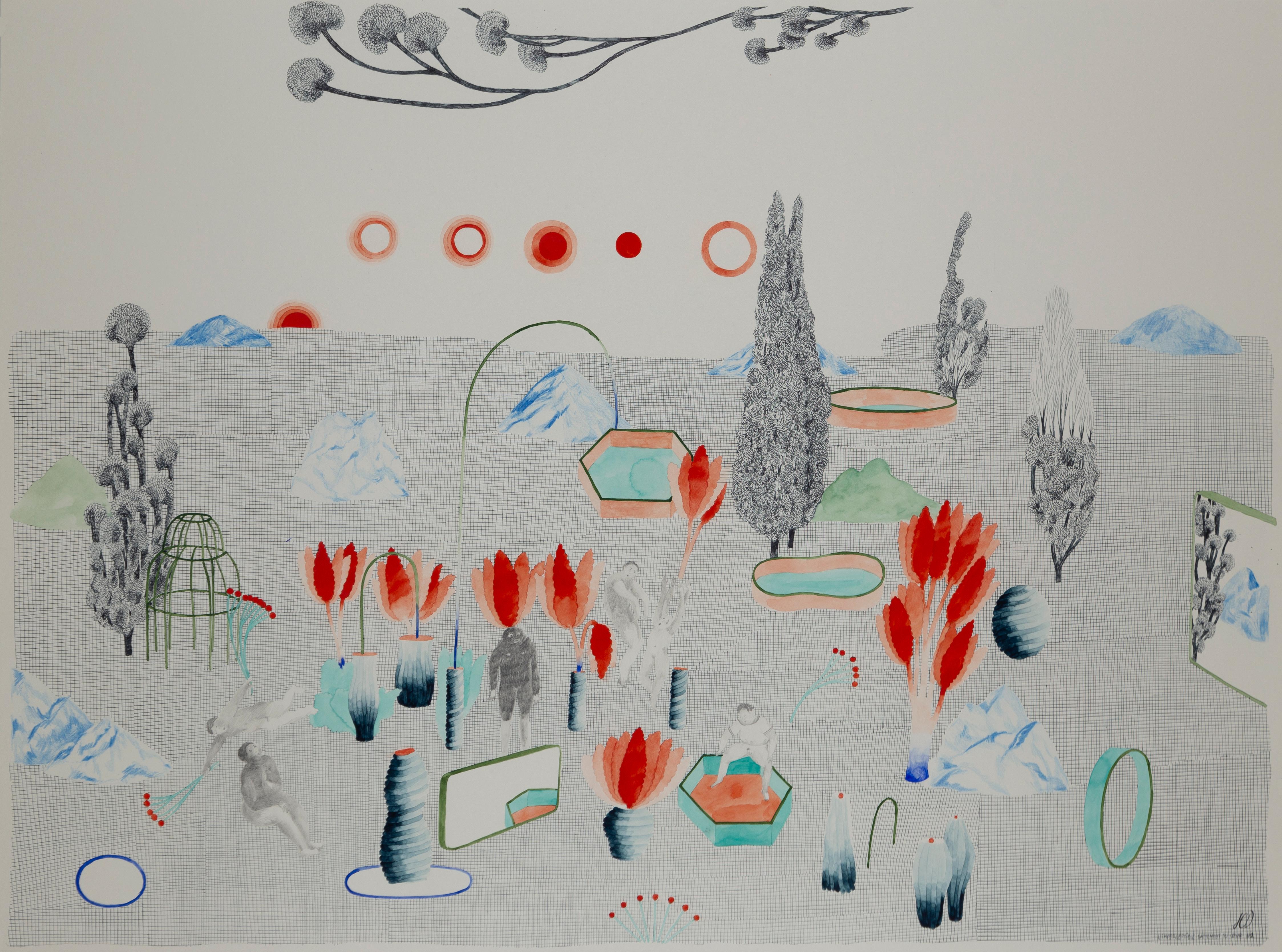 El imperceptible latido del corazón Hélène Duclos Dibujo de arte contemporáneo