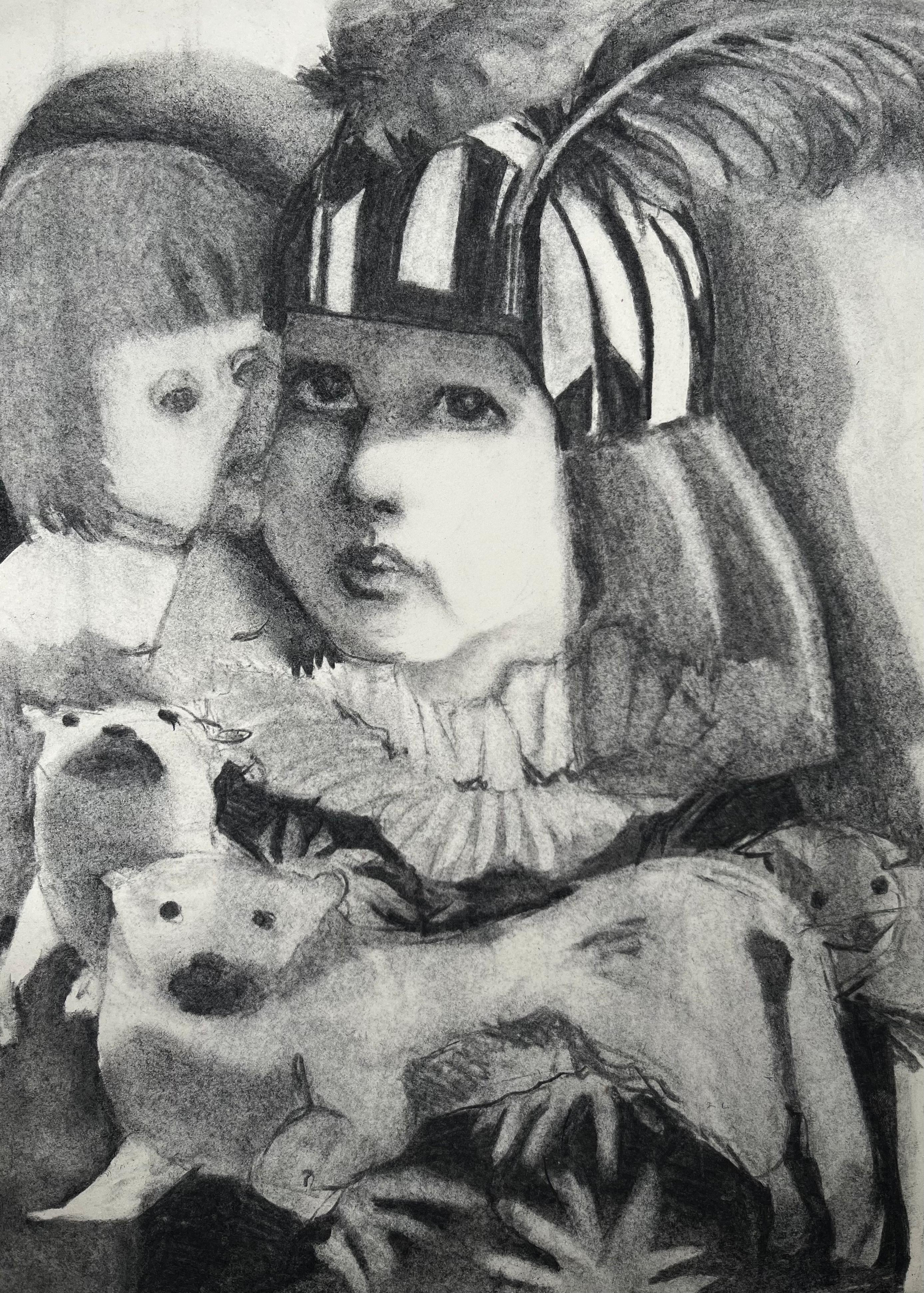 Miniature Figurative Drawings and Watercolors