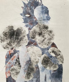 Tales of Jade #4 Haude Bernabé Contemporary art drawing ink nature forest color