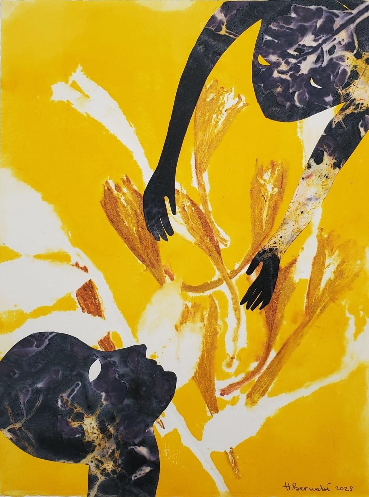Encre et collage sur papier
Travail unique
Signé à la main et daté en bas à droite par l'artiste.