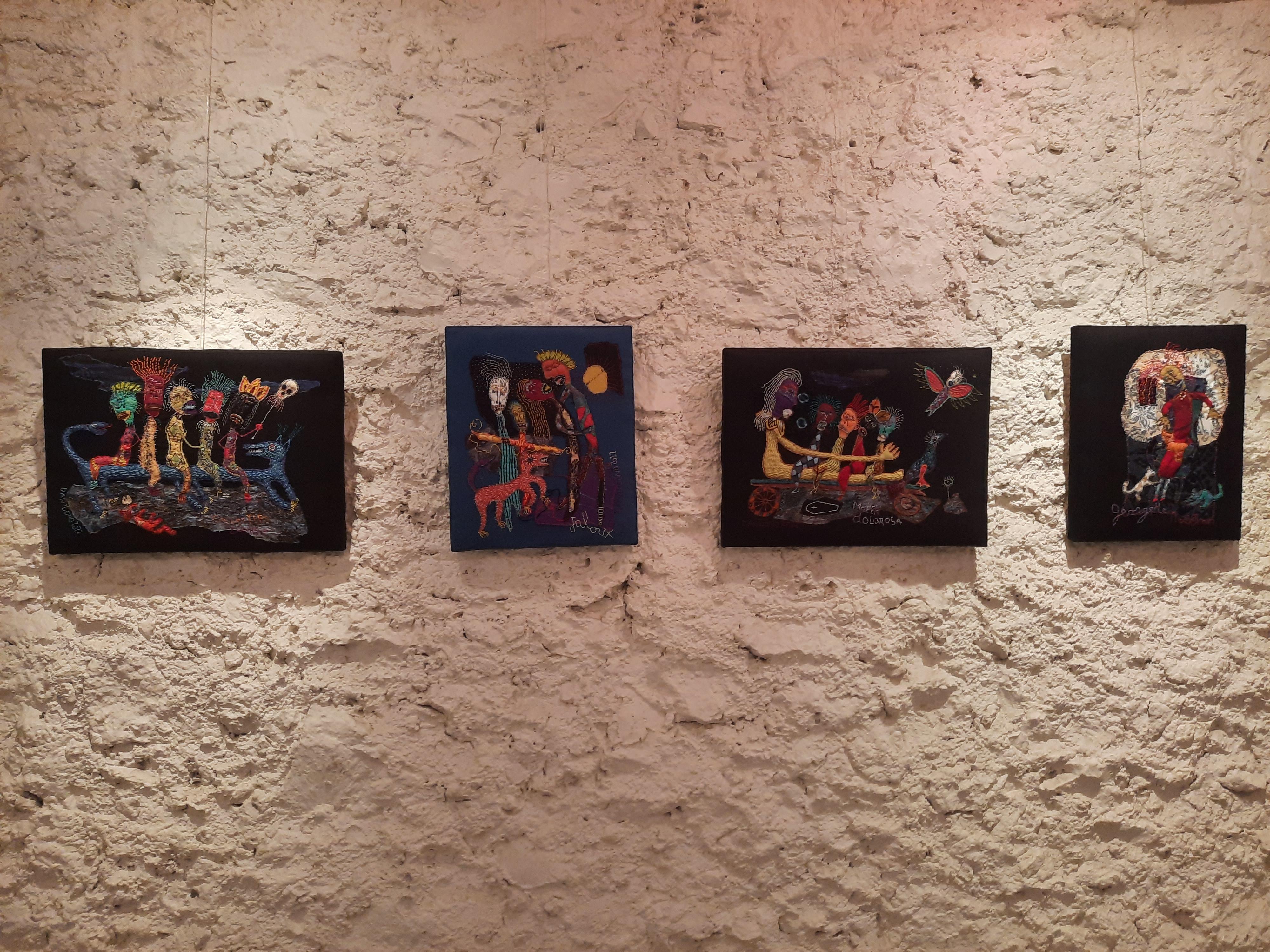 Gruppo zombie Barbara d'Antuono Arte del XXI secolo Arte tessile Haiti Arte outsider in vendita 5
