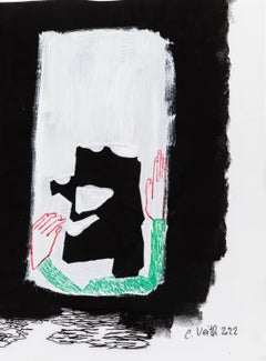 Spiegelspiel Caroline Veith Zeitgenössische Zeichnung Figürliche Kunst Humor