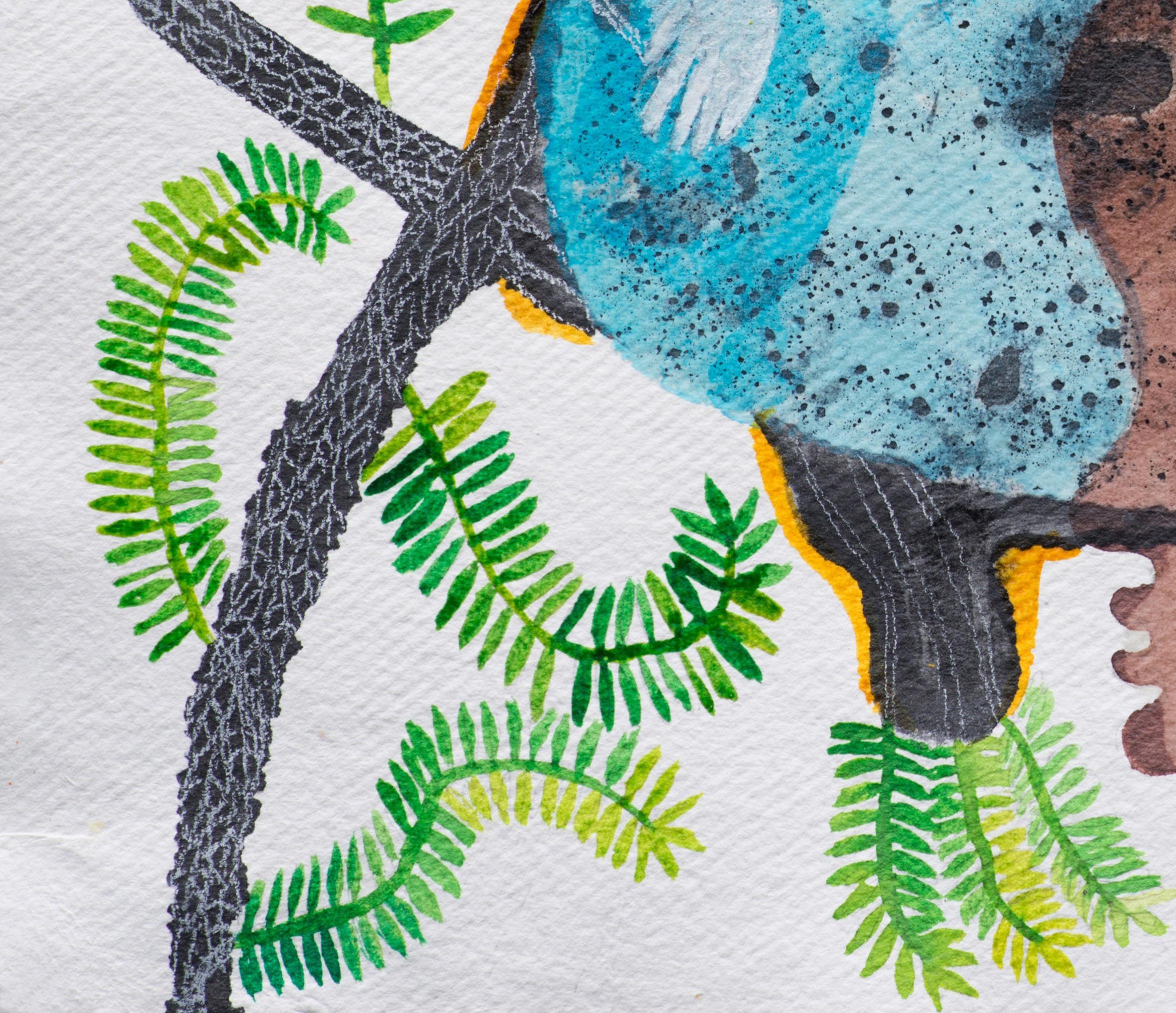 My African remix Haude Bernabé Zeitgenössische Kunst Zeichnung auf Papier Natur im Angebot 4