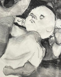 Senza titolo Zahra Zeinali Arte contemporanea ritratto Artista iraniano disegno nero