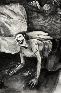 Senza titolo Zahra Zeinali Arte contemporanea ritratto Artista iraniano disegno nero