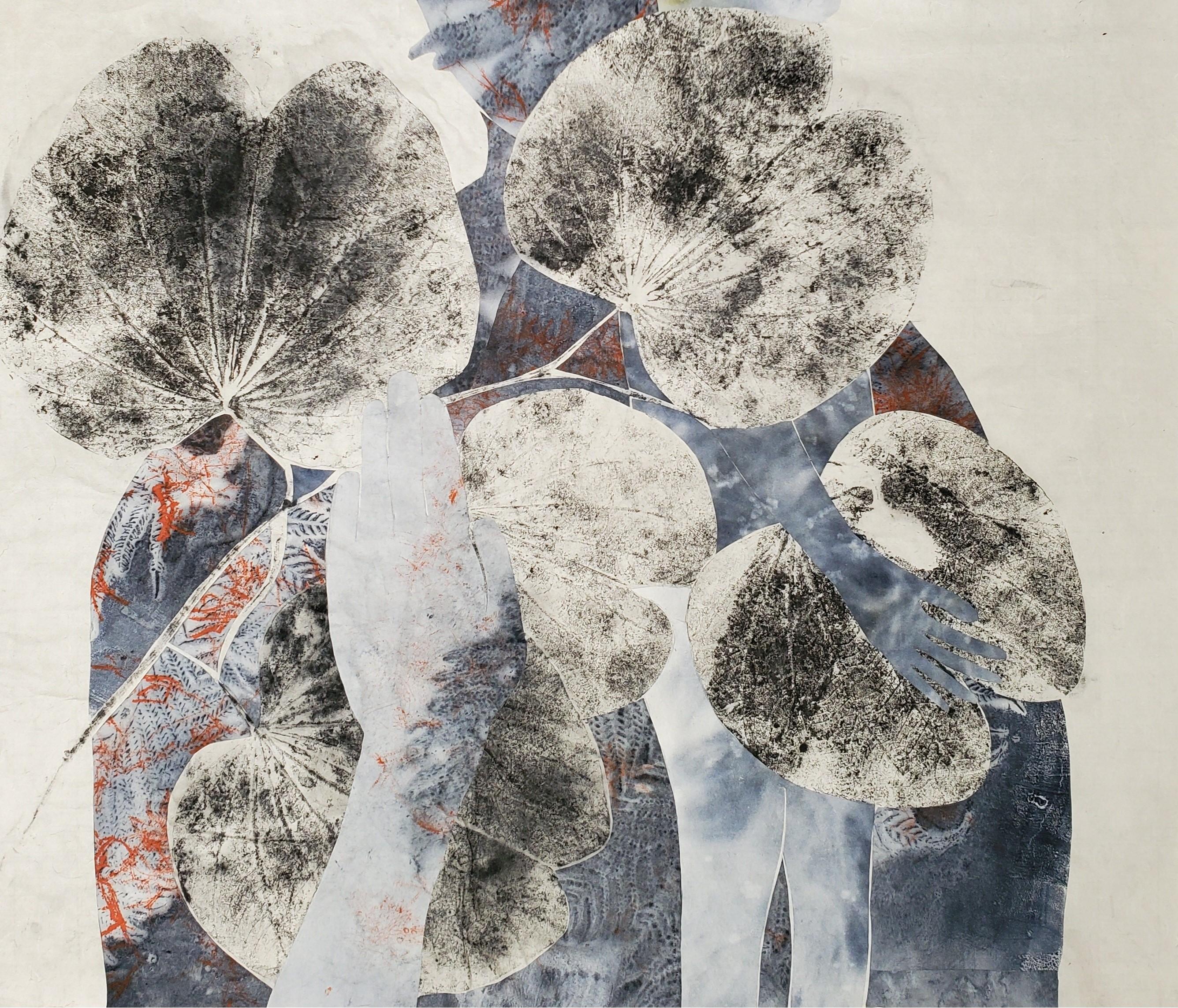 Histoires de Jade #4 Haude Bernabé Art contemporain dessin encre nature forêt couleur en vente 2