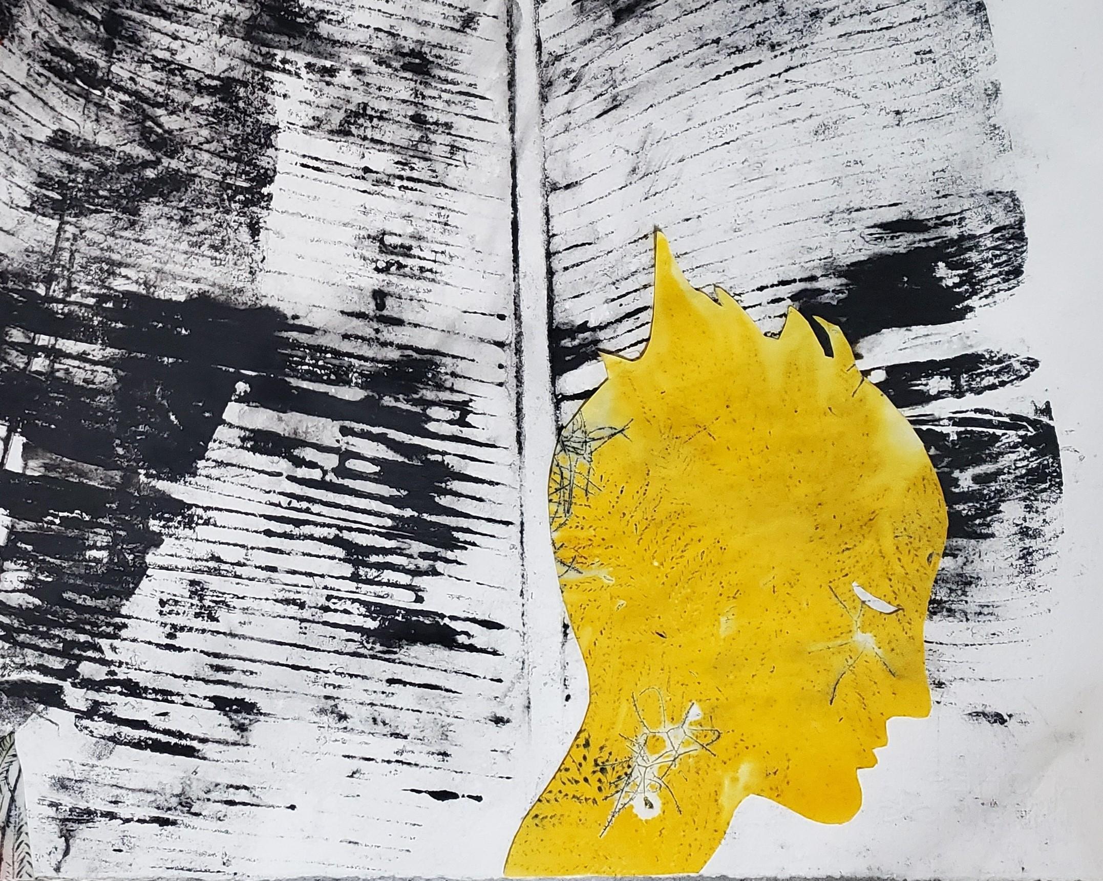 Cuentos de Jade #3 Haude Bernabé Arte contemporáneo dibujo tinta naturaleza bosque color en venta 1