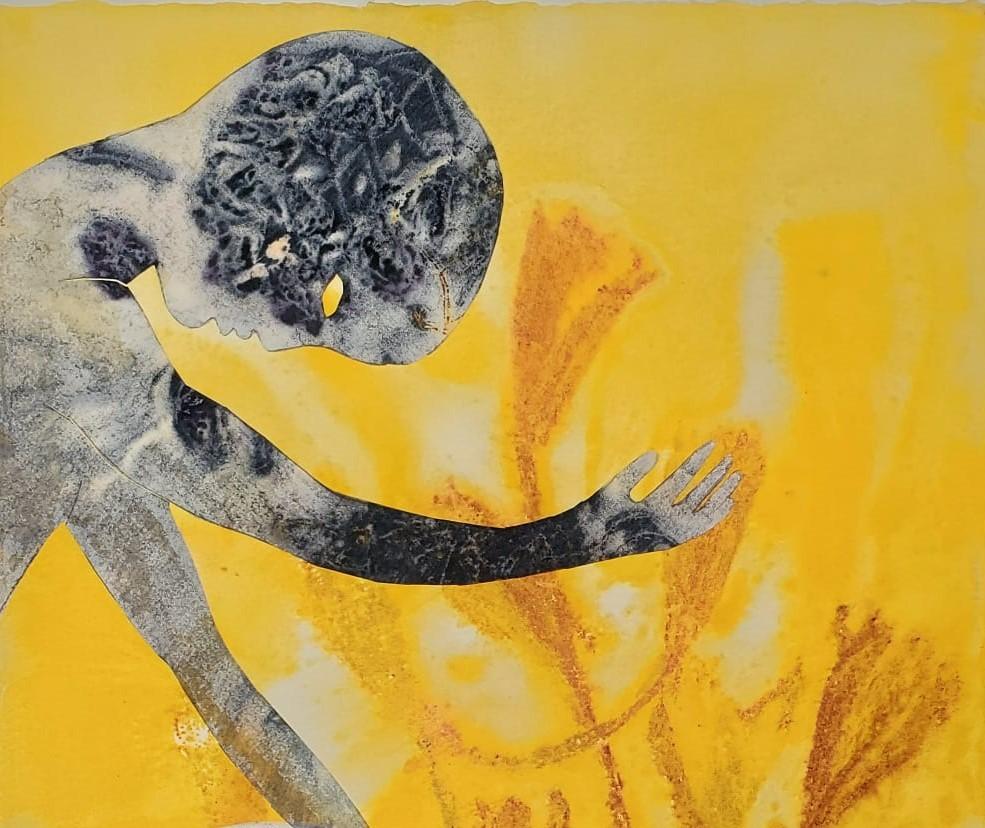 Jardins d'été #5 Haude Bernabé Art contemporain dessin encre nature forêt plante en vente 1