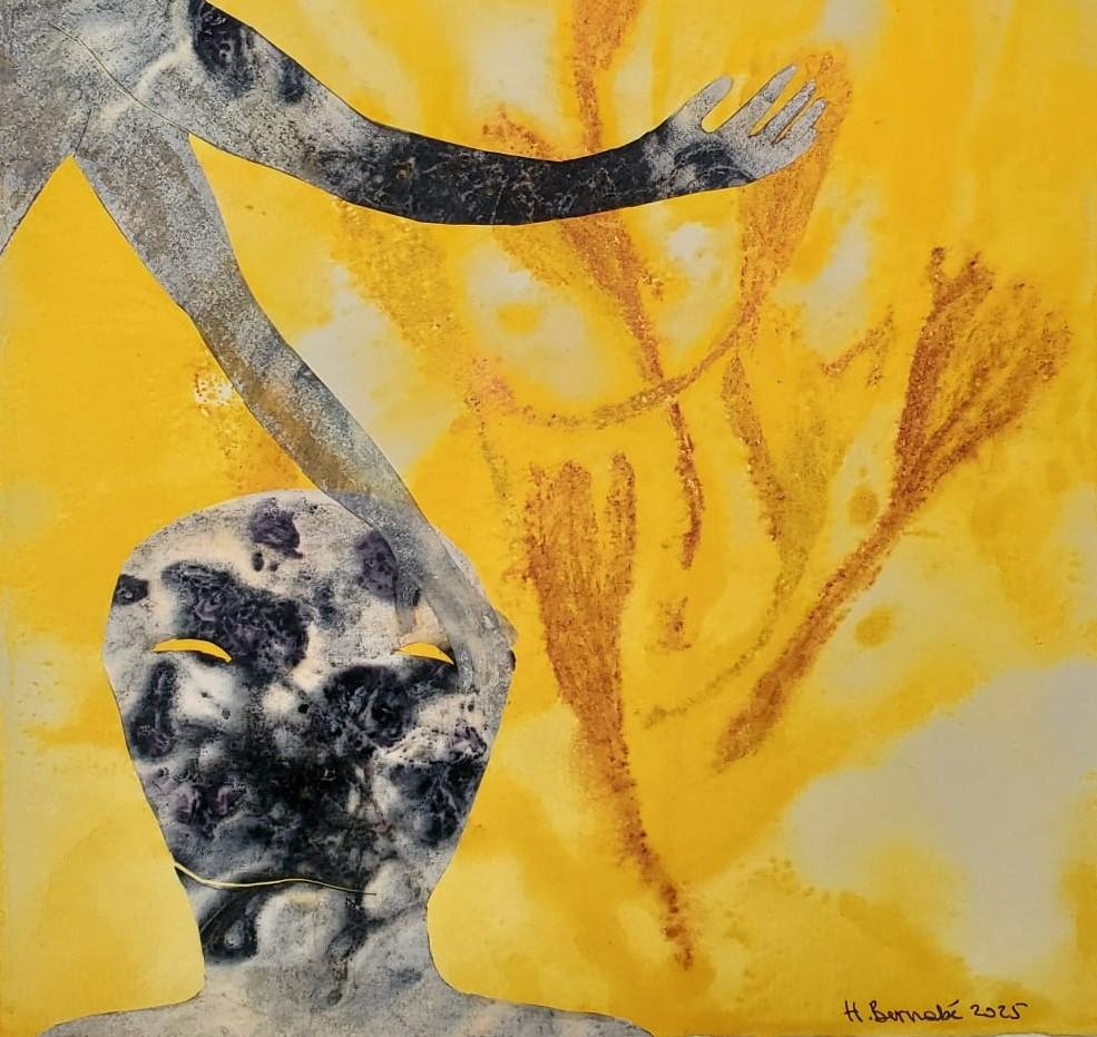Jardins d'été #5 Haude Bernabé Art contemporain dessin encre nature forêt plante en vente 2