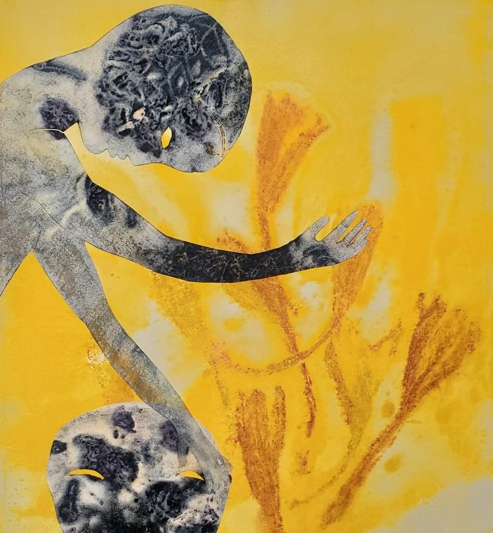 Jardins d'été #5 Haude Bernabé Art contemporain dessin encre nature forêt plante en vente 3