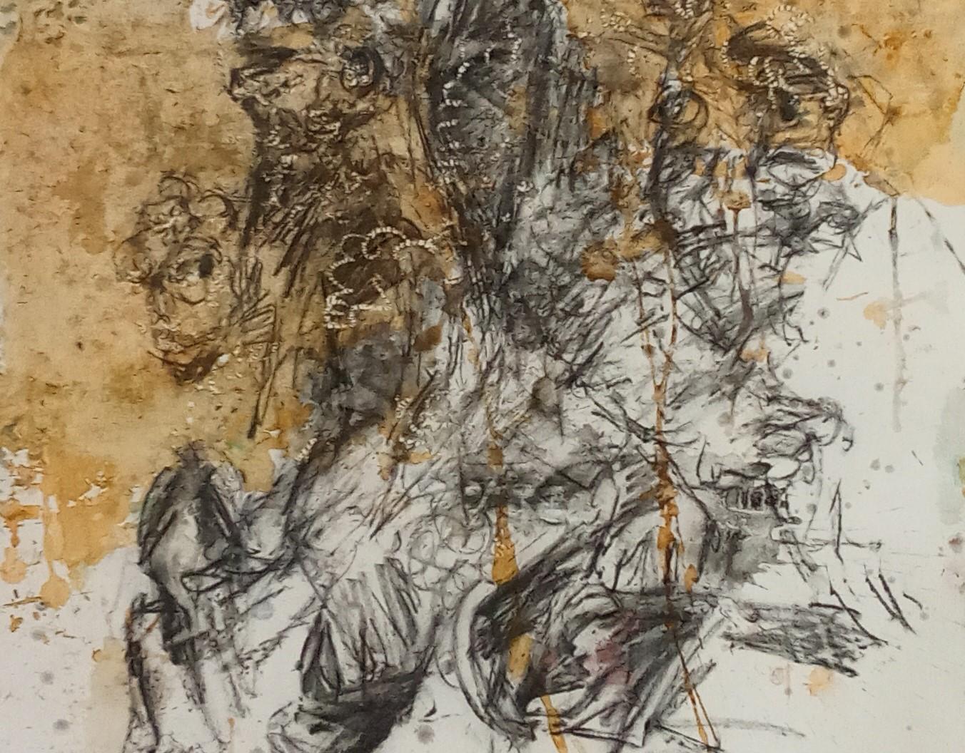 Untitled Jean-Claude Desmerges Contemporary art drawing african art colour For Sale 2