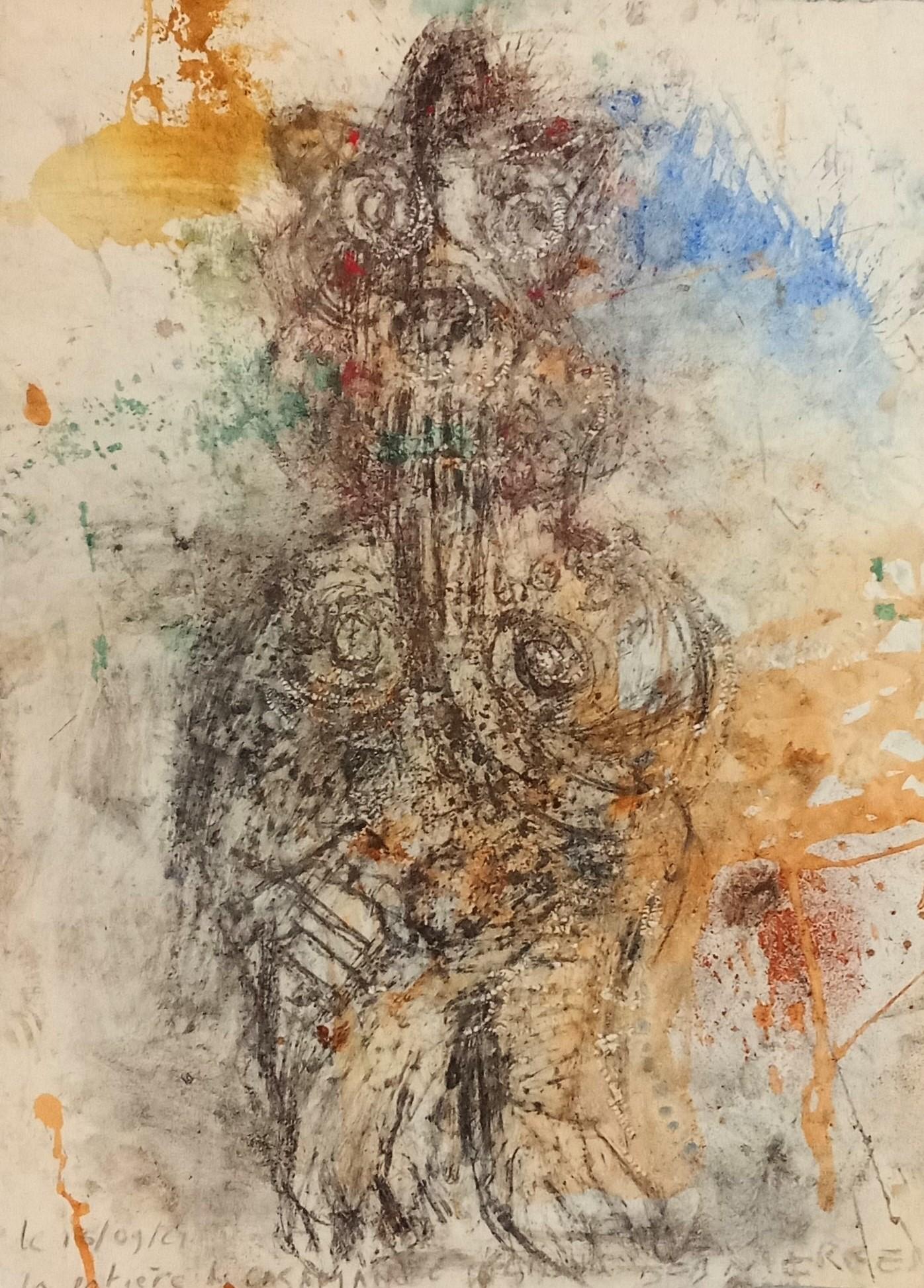 Untitled Jean-Claude Desmerges Contemporary art drawing African art colour anima