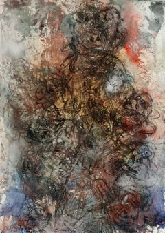 Untitled Jean-Claude Desmerges Contemporay art drawing African art colour