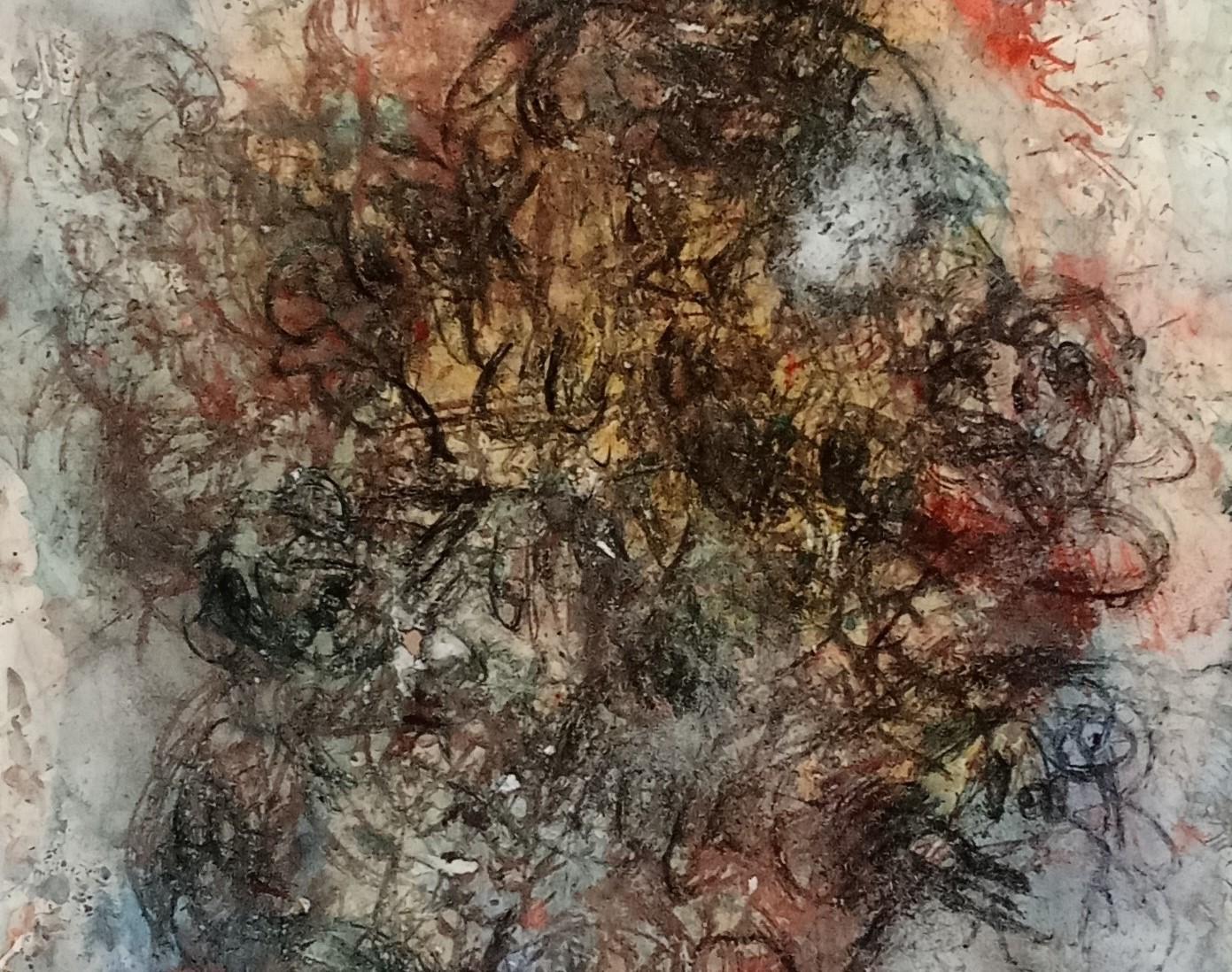 Sans titre Jean-Claude Desmerges Art contemporain dessin art africain couleur en vente 4