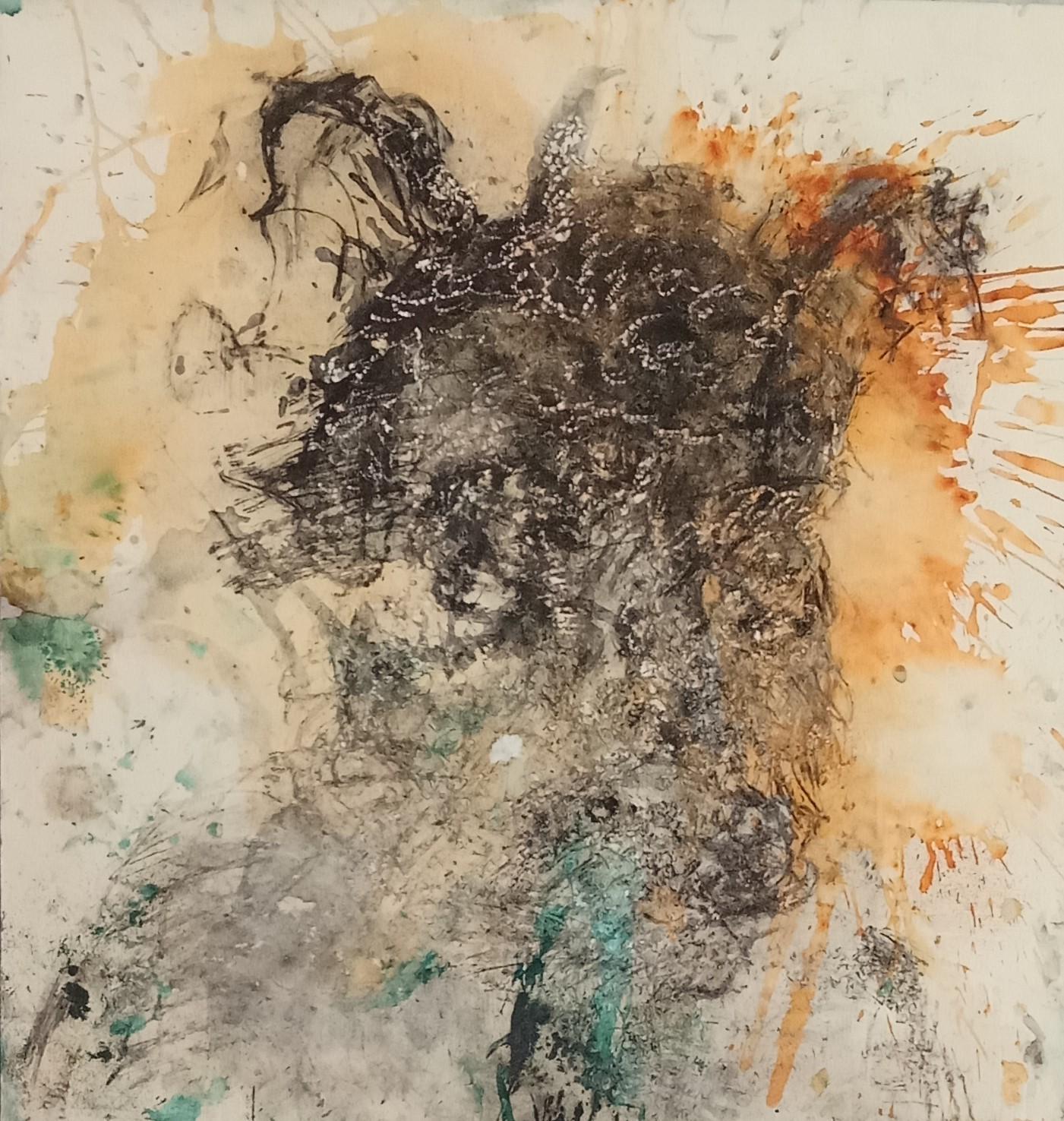 Portrait de Seyni Camara Jean-Claude Desmerges Art contemporain Dessin africain en vente 1