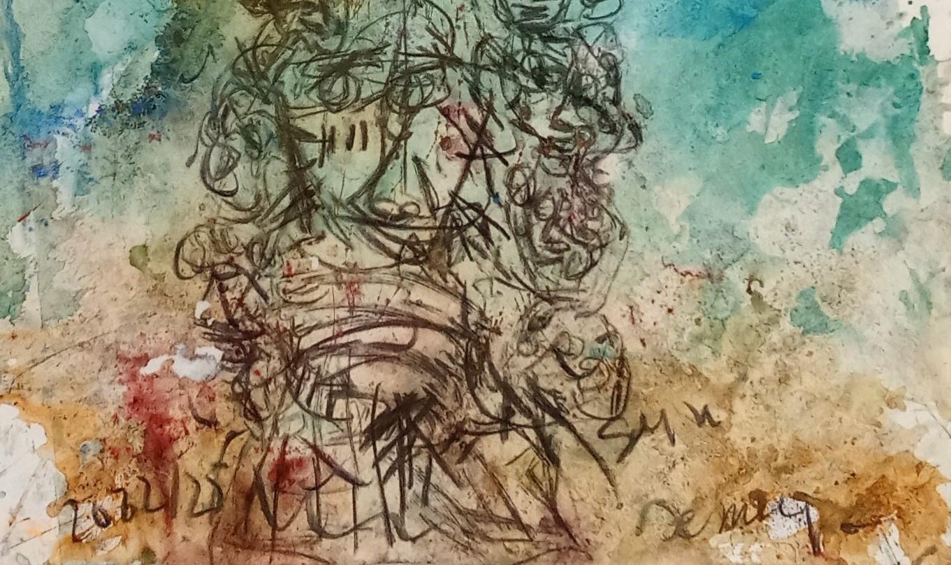 Untitled Jean-Claude Desmerges Contemporary art African art colour drawing For Sale 4