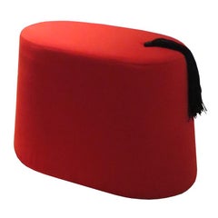 Tarbouch Pouf Mostafa El Oulhani Contemporary design art culture red chair style