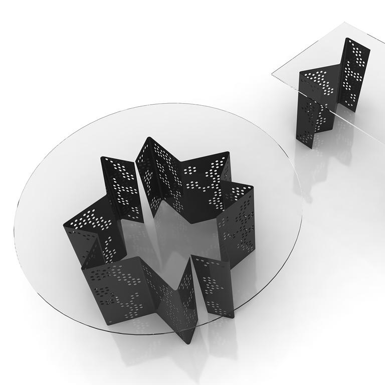 NEJ Table Mostafa El Oulhani Contemporary design oriental art colour style metal For Sale 1