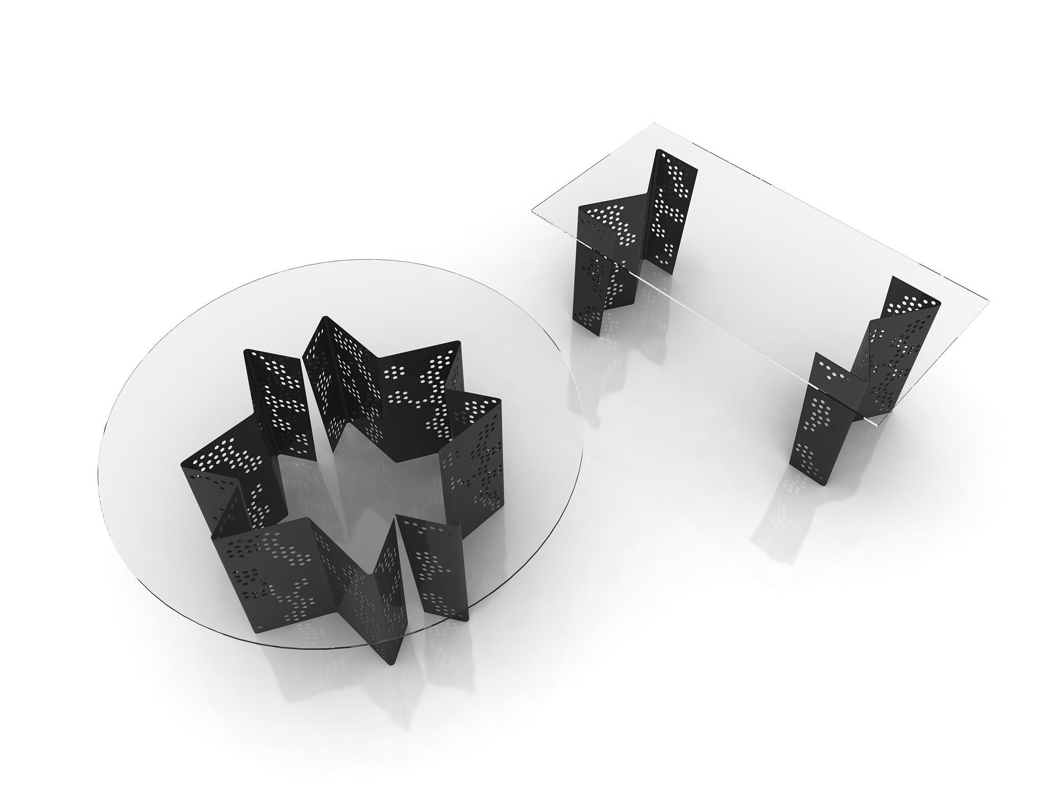 NEJ Table Mostafa El Oulhani Contemporary design oriental art colour style metal For Sale 4