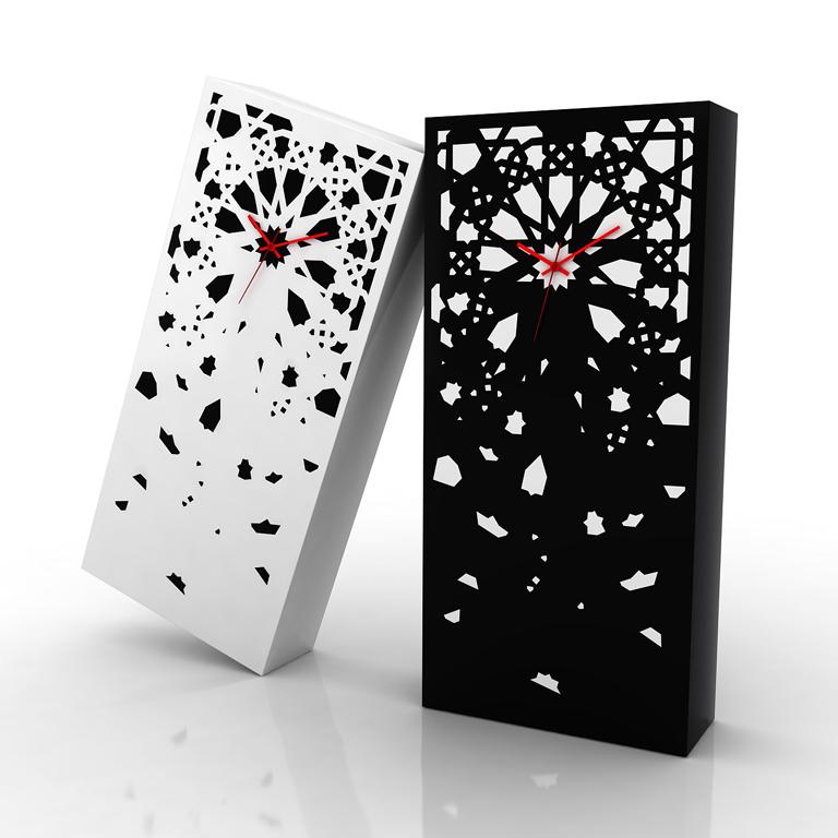 ZEL Clock Mostafa El oulhani Contemporary design oriental style art colour steel - Art by Mostafa El Oulhani