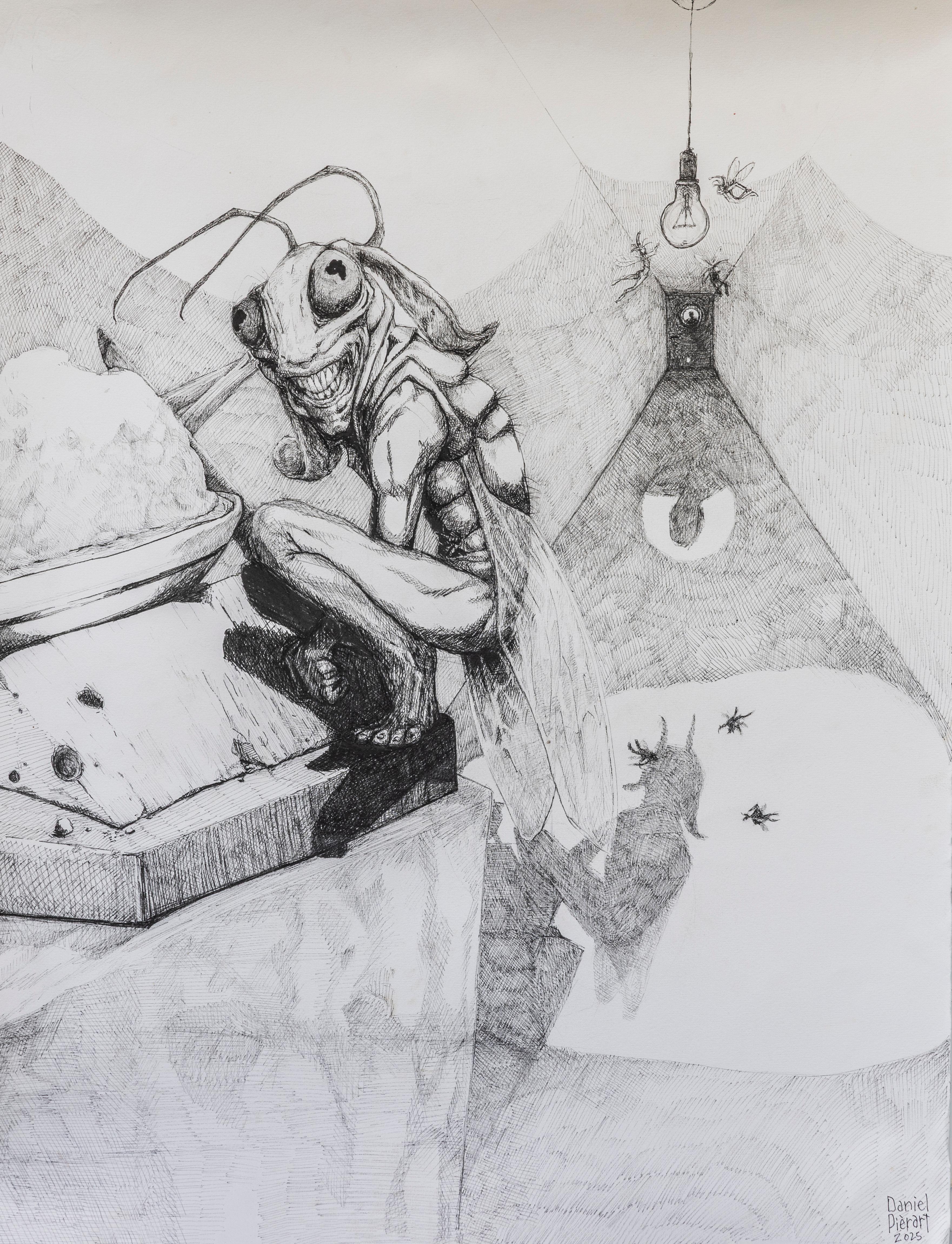 Sie verachten uns Daniel Piérart Zeitgenössische Kunst Zeichnung Tiere Comics Tinte